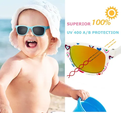 Vista 5 de Baby Solo Babyfarer - Gafas de sol para bebé hechas por optometristas de EE UU 0-36 meses