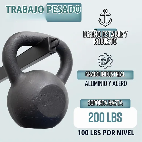 Vista 3 de Teal Triangle Estante de almacenamiento ajustable independiente para kayak Negro