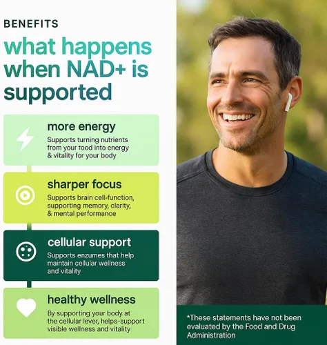 Vista 4 de NAD Resveratrol Suplemento 200mg con Berberina NAC Colágeno – Nicotinamida Riboside NMN NADH CoQ10 Biotina Ácido Hialurónico – Suplemento de uñas