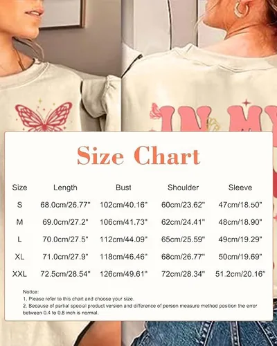 Vista 6 de Sudadera con texto en inglés "In My Mom Era" para mujer, sudadera casual con estampado de letras y manga larga