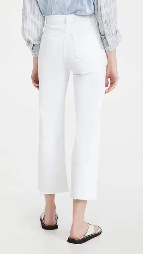 Vista 3 de Pistola Denim Penny - Jeans cortos de talle alto y pierna ancha para mujer