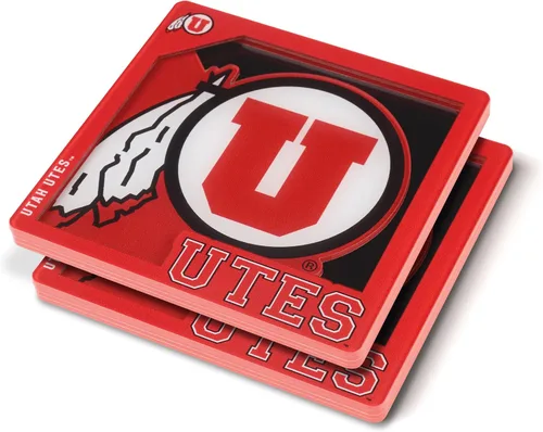 Vista 9 de YouTheFan NCAA Serie Logo 3D NCAA Posavasos