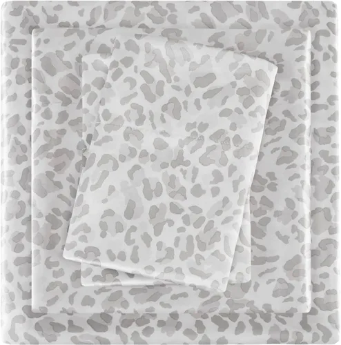 Vista 263 de Madison Park Essentials - Juego de sábanas de satén de lujo y sedoso con brillo natural, bolsillo elástico de 14 pulgadas para colchones de hasta 16