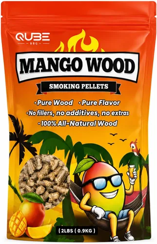 Vista 10 de Pellets de bambú para ahumar Humo limpio y suave de bambú asiático sostenible Funciona en todos los ahumadores y parrillas Bolsa de 2 libras