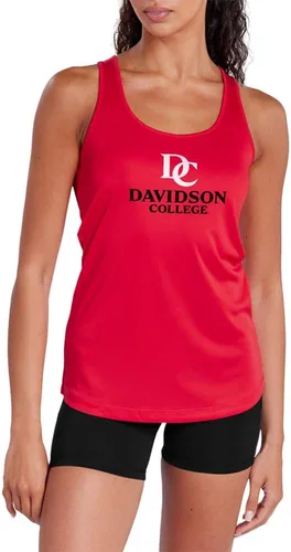 Vista 82 de Camiseta deportiva sin mangas oficial de NCAA Collegiate para mujer, con espalda cruzada, colección con logotipo primario