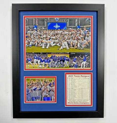 Vista 6 de Texas Rangers Campeones de la Serie Mundial 2023 Collage de fotos enmarcadas 2 tamaños y estilos (ALCS, 12 x 15 pulgadas)