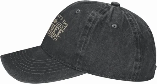Vista 3 de Gorra de béisbol con texto "I Fix Stuff Dad" para regalar