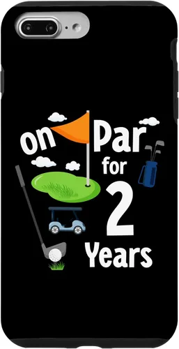 Vista 9 de Funda para iPhone 15 On Par 2nd Birthday Golf Player Theme 2 Year Old B-Day