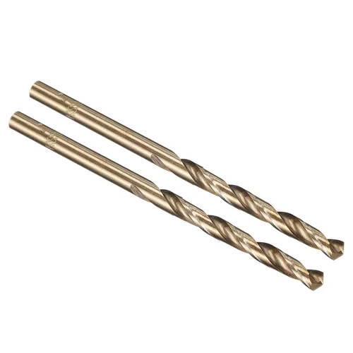 Vista 94 de PATIKIL Broca Jobber de 0.039 in, vástago recto M35 cobalto 5% acero de alta velocidad 135° acabado dorado para metal duro de acero inoxidable - 2