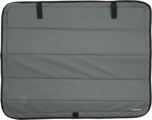 Vista 2 de Cubierta opaca aislante para ventana diseñada para Ford Transit alto/medio, borde de plástico completo de 130 pulgadas de longitud, ventana trasera