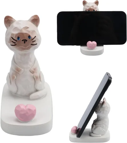 Vista 11 de Lindo conejo teléfono móvil soporte animal Smartphone escritorio soporte para todos los teléfonos móviles Bunny teléfono soporte escritorio ornamento