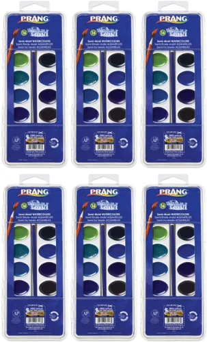 Vista 10 de Prang Juego de acuarelas lavables, Colores clásicos