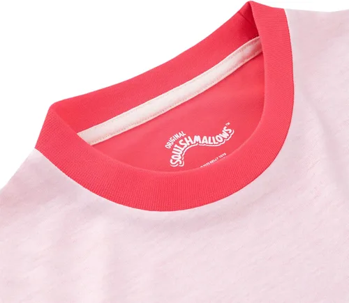Vista 4 de Squishmallows Conjunto de pijama corto para niñas, color rosa, 7, Rosado