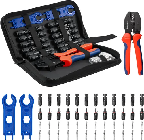 Vista 10 de BougeRV Kit de herramientas de crimpadora solar - Engarzadora, 6 pares