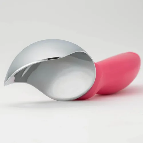 Vista 8 de Spring Chef - Cuchara para helado rosa de alta resistencia con mango suave, cuchara profesional para helado, cuchara de metal para masa de galletas