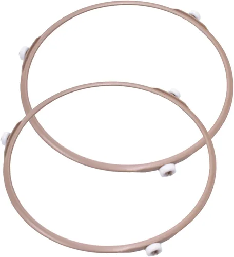 Vista 7 de Paquete de 2 anillos giratorios de microondas de 7.5 pulgadas, rodillo giratorio para horno microondas, bandeja de placa de vidrio medio, anillo