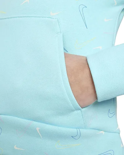Vista 5 de Nike Sudadera deportiva con capucha de forro polar para niña