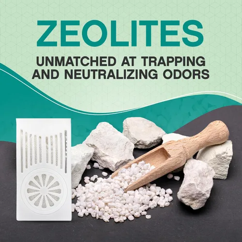Vista 5 de Desodorizador para refrigerador con zeolitas (paquete de 1) – Eliminador de olores para refrigerador y congelador – eclipsa las bolsas