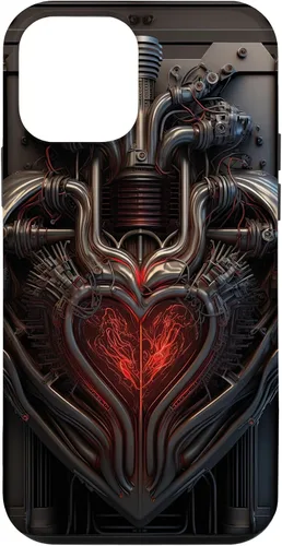 Vista 12 de Funda biomecánica y mecánica con diseño de estilo alienígena para iPhone 14