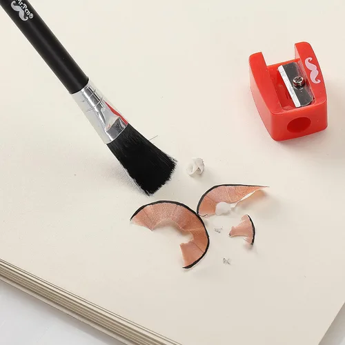 Vista 6 de Mr. Pen - Lápiz borrador de detalles, paquete de 2, borradores de precisión con pincel y sacapuntas para artistas y principiantes, ideal para borrar
