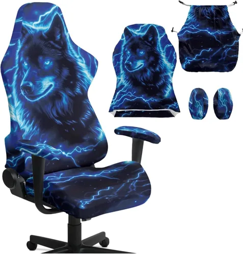Vista 23 de Bald Eagle Gaming Protector for Students American Flag Stretchy Armrest Covers Patriotic Ergonomic Office Cover Dustproof Home & Dorm Room Decor