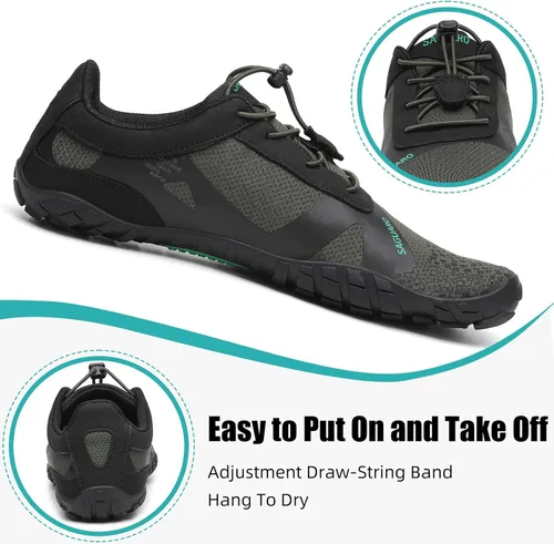 Vista 4 de SAGUARO Zapatos minimalistas para hombre y mujer, con puntera ancha, sin caída, para entrenamiento cruzado al aire libre