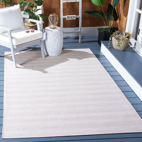 Vista 11 de SAFAVIEH Hampton Collection - Alfombra lavable para exteriores de 2 x 9 pies, color marfil y gris, no desprende pelusa y fácil de limpiar, ideal