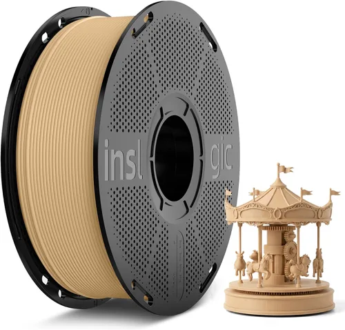 Vista 11 de Inslogic Filamento PLA WoodFill presecado de 0.069 pulgadas, 2.2 libras 2.2 lbs Woodfill Cherry