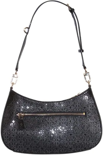 Vista 4 de GUESS Alexie Top - Bolso de hombro con cremallera, Estampado negro floral