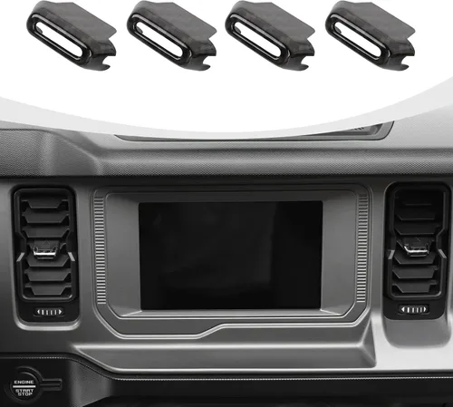 Vista 11 de RAZPOY para Bronco - Ajuste de salida de aire acondicionado 4 piezas, cubierta de ventilación de salida de aire central compatible con accesorios