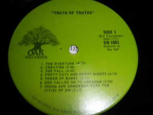 Vista 4 de A CONTEMPORARY ROCK OPERA TRUTH OF TRUTHS vinyl record