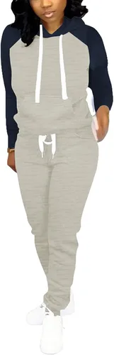 Vista 2 de Nimsruc Trajes de dos piezas para mujer trajes de correr casuales