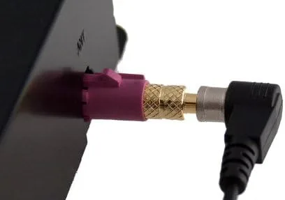 Vista 7 de Antena XM de radio satelital XMICRO y XMICRO2 con adaptador FAKRA dorado personalizado