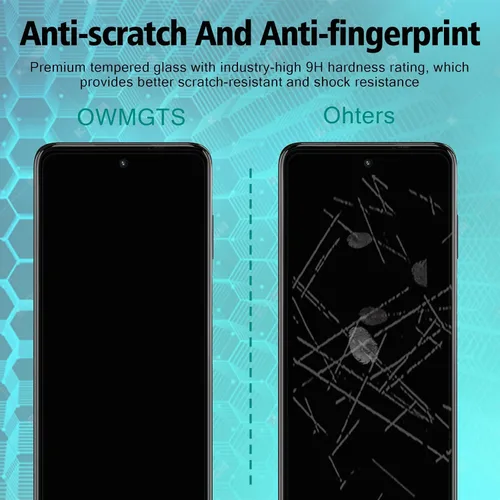 Vista 4 de Paquete de 2 protectores de pantalla de privacidad para Motorola Moto G 5G 2022 [dureza 9H] HD [negro] película de vidrio templado privado antiespía