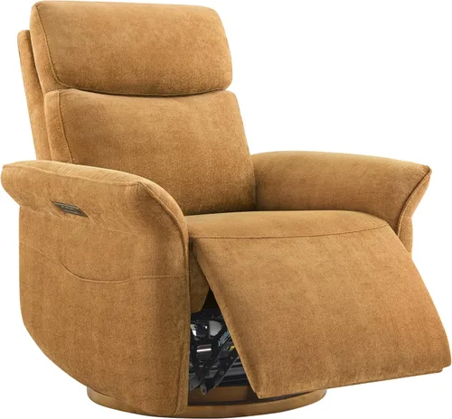 Vista 9 de CHITA Silla reclinable giratoria eléctrica para guardería, motor triple Azul bebé