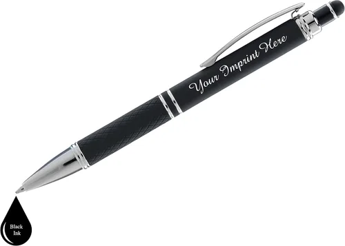 Vista 4 de ExpressDesigns™ - Set de regalo de bolígrafos personalizados - Paquete de 2 bolígrafos de metal suave al tacto con caja de regalo - Bolígrafo