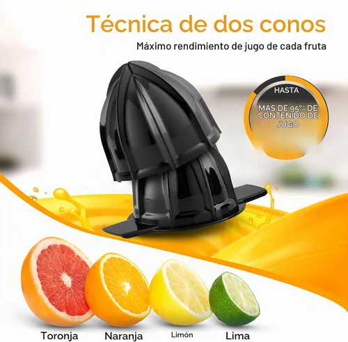 Vista 3 de LEBENLANG Exprimidor de naranjas eléctrico sin BPA – 27 onzas y 2 conos con control de pulpa I Exprimidor automático y eléctrico para cítricos