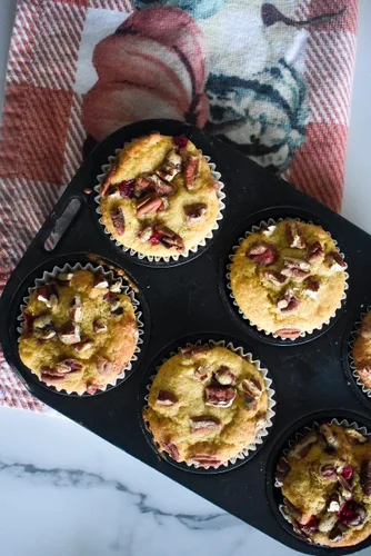 Vista 8 de Jessica's Natural Foods - Mezcla de muffins sin gluten hecha con Teff de grano antiguo y harina de avena saludable, sin OMG y sin gluten. 3 por