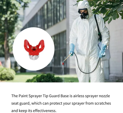 Vista 2 de Pulverizador de pintura con base de protección para pintura sin aire, pulverizador de pintura Titan Guard, herramienta de boquilla compatible