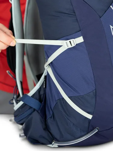 Vista 12 de Osprey Talon 22L Mochila de senderismo para hombre con cinturón de cadera, color azul cerámica, S/M