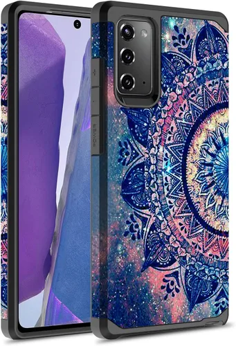 Vista 7 de Rosebono - Funda compatible con Samsung Galaxy Note 20 Ultra, delgada, híbrida, cubierta dura gráfica, a la moda, linda funda de silicona colorida