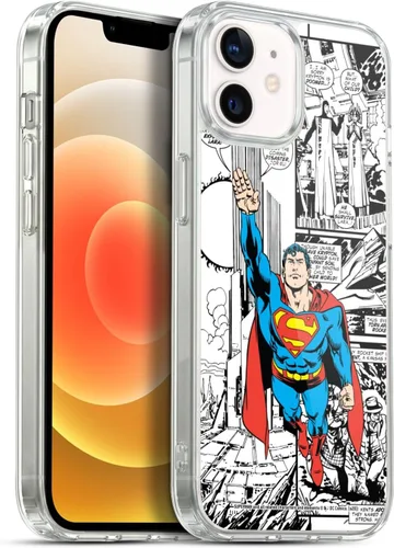 Vista 110 de Head Case Designs Funda de gel con licencia oficial de Superman DC Comics Collage Comicbook Art [protección de grado militar] compatible con Apple