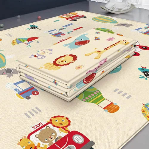 Vista 5 de Tapetes educativos para niños, alfombra de juegos para niños, alfombra para sala de juegos con patrón colorido, tapete de colección