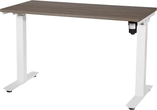 Vista 9 de Office Star Prado - Mesa motorizada de altura ajustable de 4 pies con control de memoria programable de 4 posiciones, parte superior de nogal urbano