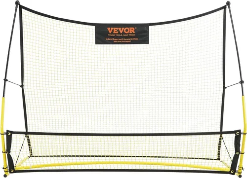 Vista 9 de VEVOR Soccer Trainer，Portable Soccer Rebounder Net, Iron Soccer Practice Equipment, Sports Football Rebounder Wall with Portable Bag, Perfect for