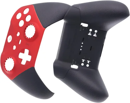 Vista 5 de Deal4GO Cubierta frontal de carcasa frontal con carcasa trasera Kit de repuesto para controlador Xbox One Elite 2 Modelo 1797 (rojo)