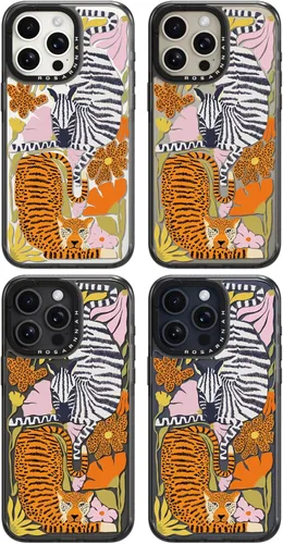 Vista 7 de Funda estética para iPhone 15 Pro, color negro, África África (B15PBS)