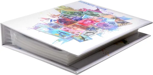 Vista 3 de Banknote World Álbum Deluxe para coleccionar monedas, azul, 300 bolsillos
