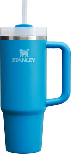 Vista 66 de STANLEY Quencher H2.0 Vaso Térmico con asa y pajilla, 64 onzas, tapa Flowstate de 3 posiciones, gran capacidad para viajes y deportes, vaso de acero
