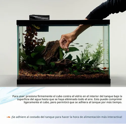 Vista 5 de Aqueon Stick'ems - Golosinas de pescado para mascotas liofilizadas que aumentan el color, 0.42 onzas